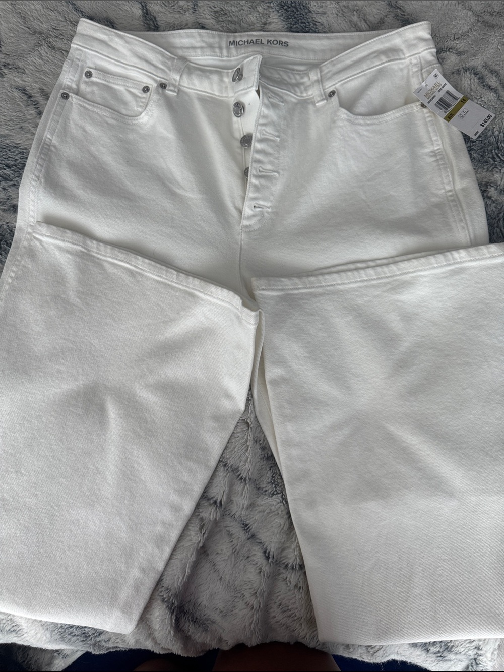 Michael Kors White High-Rise Butterfly zipper Jeans ***CLOSET CLEAN OUT***